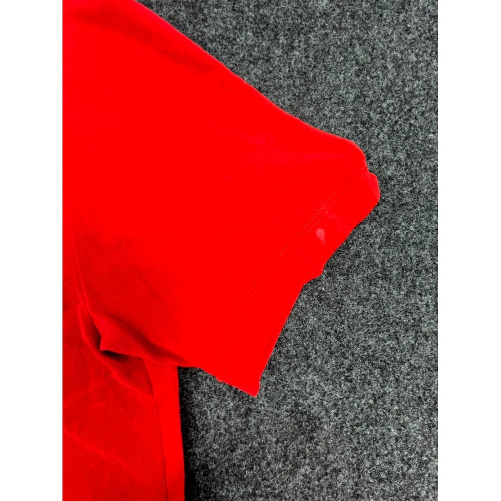 Nike Dri-Fit T Shirt Mens Small Red Swoosh Short Sleeve Performance Training - Picture 3 of 11